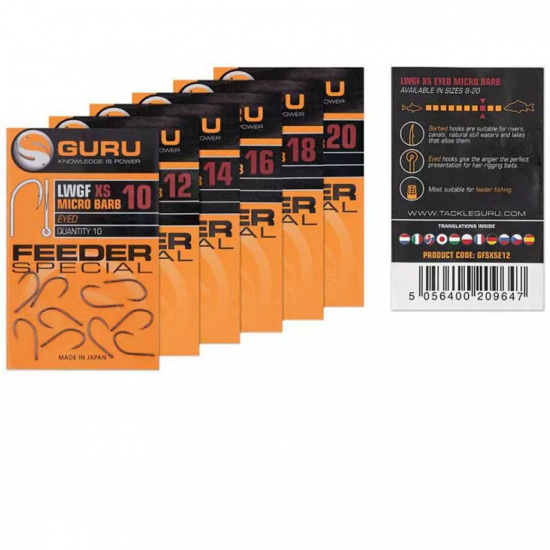 Carlige Guru - Feeder Special XS Eyed Nr. 14 Carlige Guru - Feeder Special XS Eyed Nr. 14